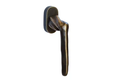 MOTION-DK - DK bronze window handle on rose by Fama International - view 2